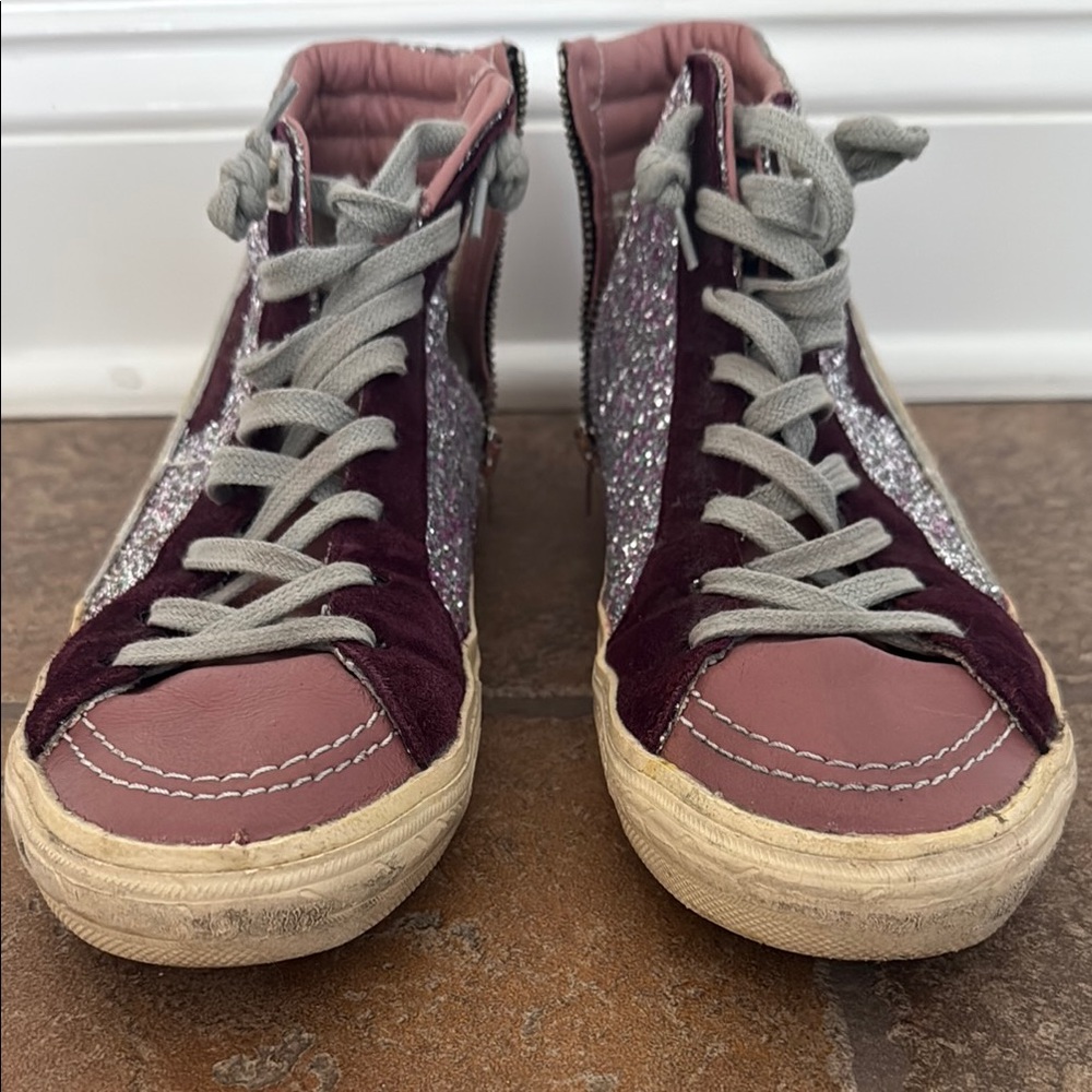 Glittery High-To Sneakers - Picture 2 of 5